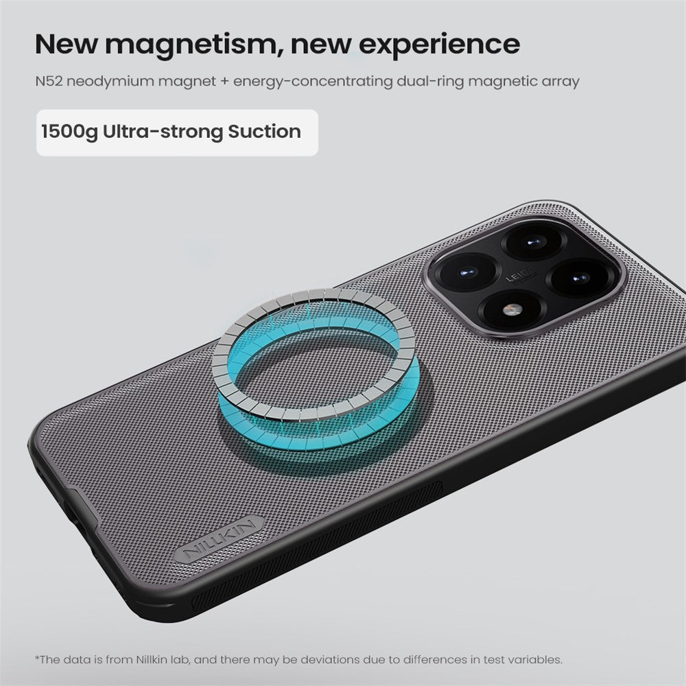 NILLKIN Super Frosted Shield Pro for Xiaomi 15T Magnetic Case PC + TPU Clear Black Phone Cover