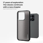 NILLKIN Super Frosted Shield Pro för Xiaomi 17 – Matt PC TPU – Klar svart baksida