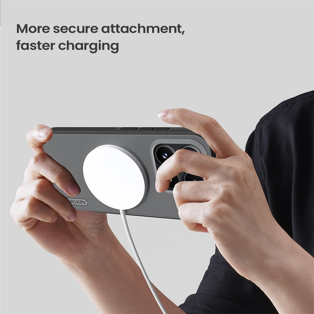 NILLKIN Super Frosted Shield Pro for Xiaomi 17 Magnetic Case Matte PC TPU Clear Black Phone Back Cover
