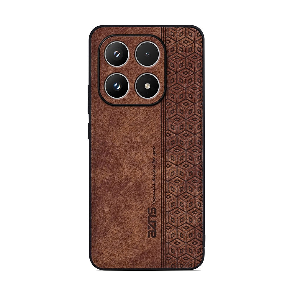 AZNS For Xiaomi 17 Case Protective PU Leather Covered TPU Phone Shell