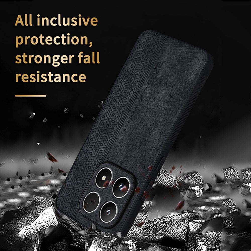AZNS For Xiaomi 17 Case Protective PU Leather Covered TPU Phone Shell