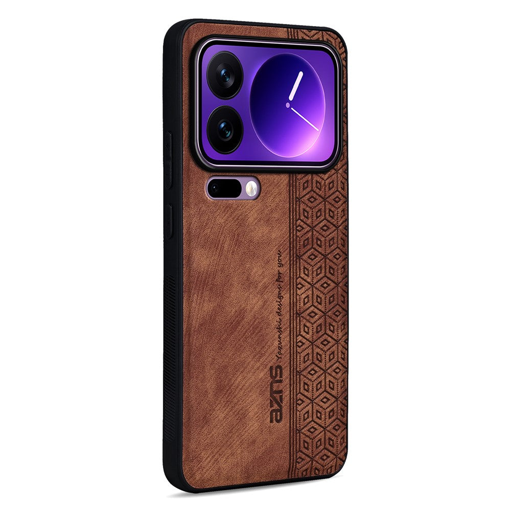 AZNS For Xiaomi 17 Pro Case Protective PU Leather Covered TPU Phone Shell
