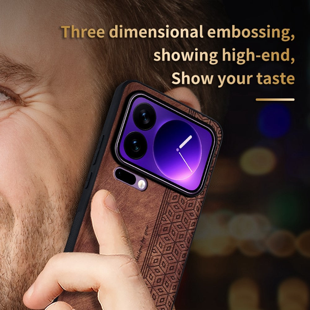 AZNS For Xiaomi 17 Pro Case Protective PU Leather Covered TPU Phone Shell