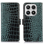 For Xiaomi 17 Case RFID Blocking Wallet Crocodile Texture Genuine Cow Leather Phone Cover