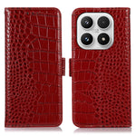 For Xiaomi 17 Case RFID Blocking Wallet Crocodile Texture Genuine Cow Leather Phone Cover