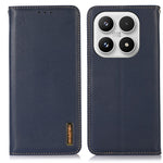 KHAZNEH För Xiaomi 17 Plånboksfodral Äkta Koläder mobilfodral Nappatextur