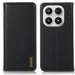 KHAZNEH För Xiaomi 17 Plånboksfodral Äkta Koläder mobilfodral Nappatextur