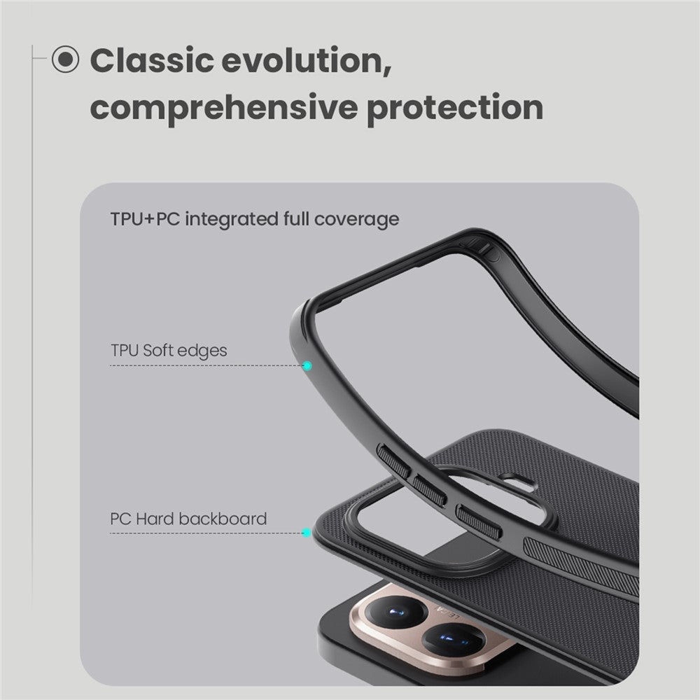 NILLKIN Frosted Shield Pro For Xiaomi 15T Pro Case Matte PC + TPU Phone Cover