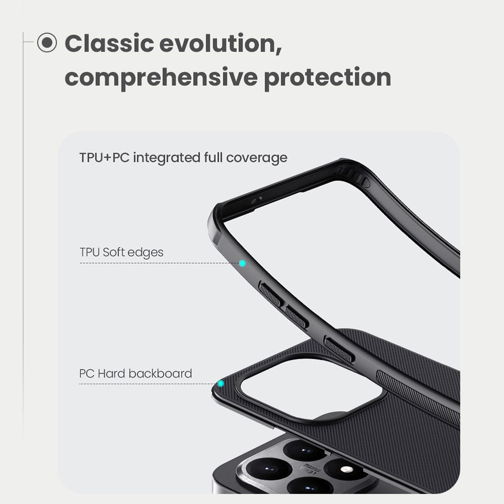 NILLKIN Frosted Shield Pro For Xiaomi 15T Case Matte PC + TPU Phone Cover