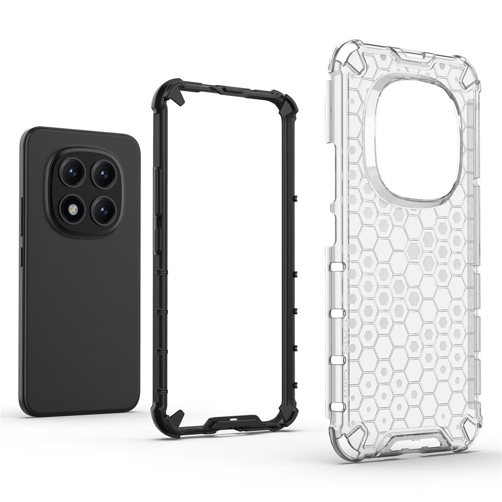 For Xiaomi Poco M8 Pro 5G / Redmi Note 15 Pro+ 5G (Global) Case PC + TPU Phone Cover Honeycomb Shape