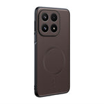 For Xiaomi 17 Case Magnetic Case Leather Coated TPU + PC Phone Cover