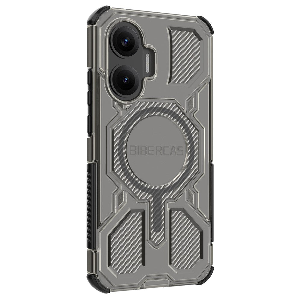 BIBERCAS J-16 Transparent Series For Xiaomi Redmi Turbo 4 Pro 5G  /  Poco F7 5G Magnetic Case TPU + PC Phone Cover