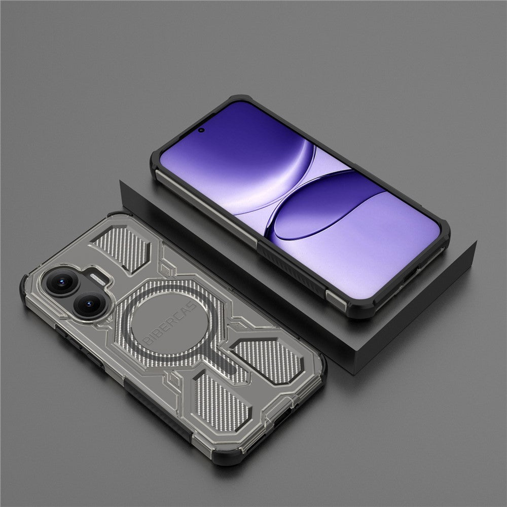 BIBERCAS J-16 Transparent Series For Xiaomi Redmi Turbo 4 Pro 5G  /  Poco F7 5G Magnetic Case TPU + PC Phone Cover