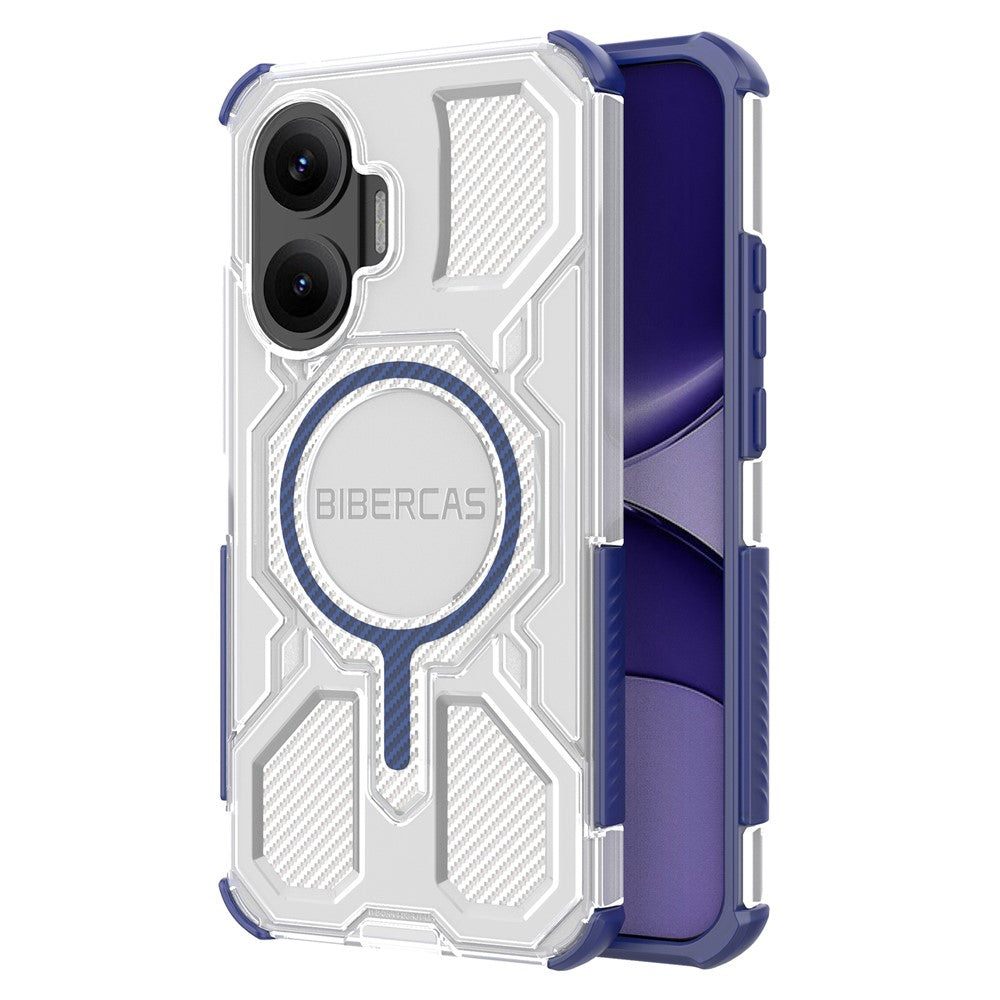 BIBERCAS J-16 Transparent Series For Xiaomi Redmi Turbo 4 Pro 5G  /  Poco F7 5G Magnetic Case TPU + PC Phone Cover