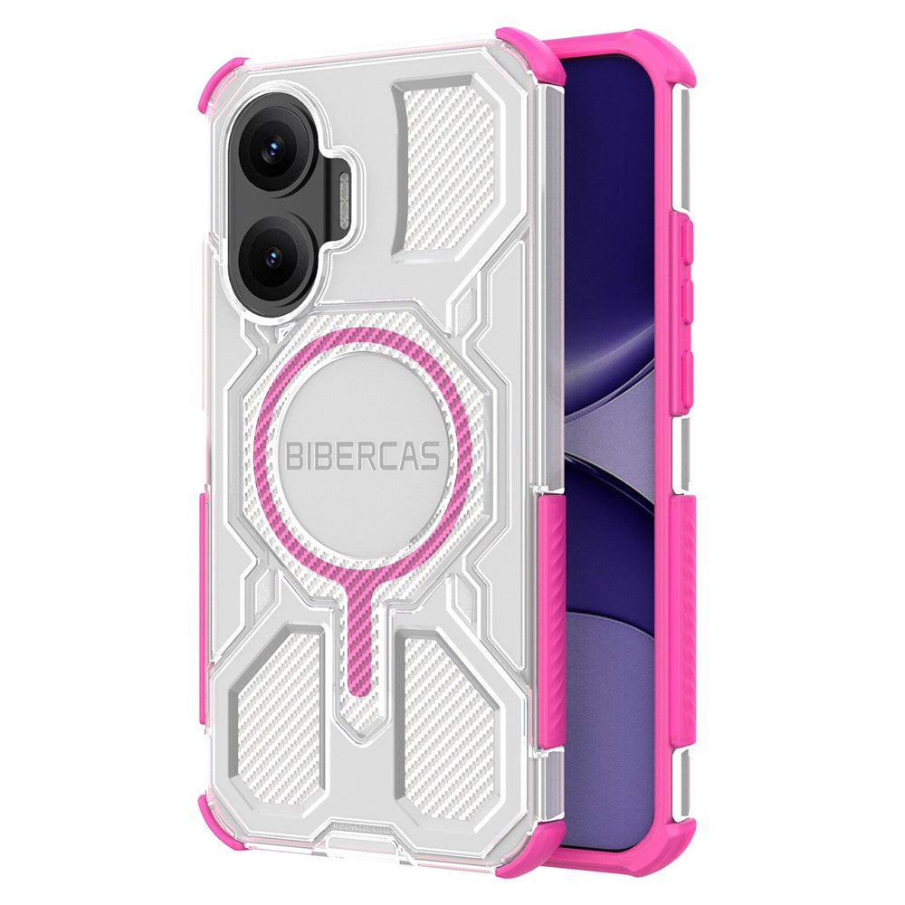 BIBERCAS J-16 Transparent Series For Xiaomi Redmi Turbo 4 Pro 5G  /  Poco F7 5G Magnetic Case TPU + PC Phone Cover