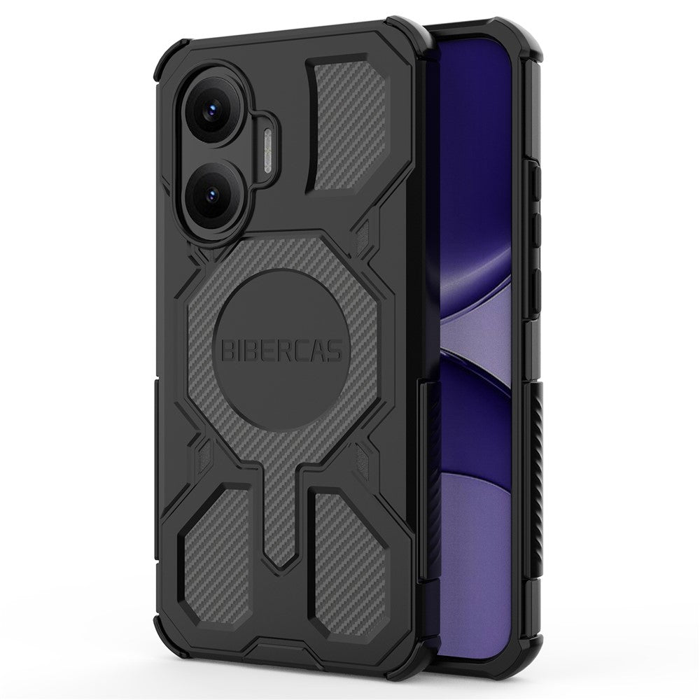 BIBERCAS J-16-serien magnetcover til Xiaomi Redmi Turbo 4 Pro 5G / Poco F7 5G, faldsikkert TPU + PC-telefoncover