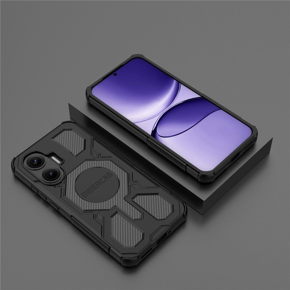 BIBERCAS J-16-serien magnetcover til Xiaomi Redmi Turbo 4 Pro 5G / Poco F7 5G, faldsikkert TPU + PC-telefoncover