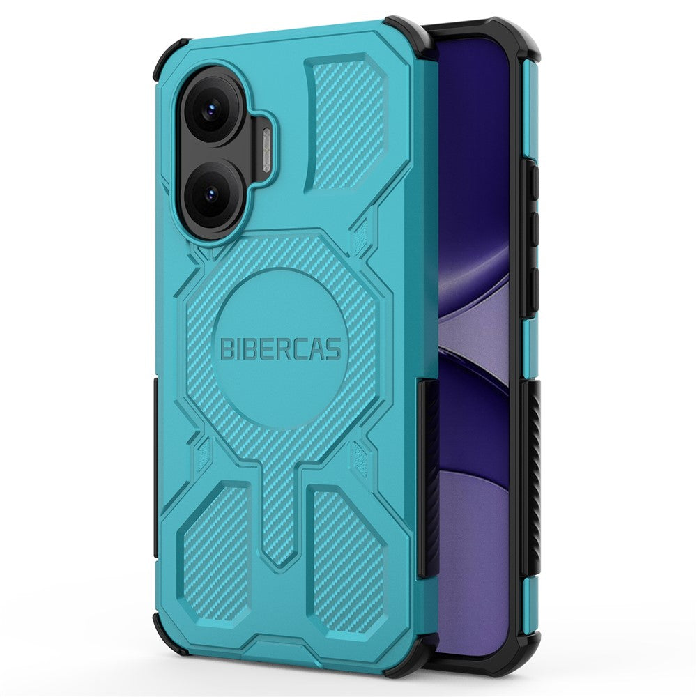 BIBERCAS J-16-serien magnetcover til Xiaomi Redmi Turbo 4 Pro 5G / Poco F7 5G, faldsikkert TPU + PC-telefoncover