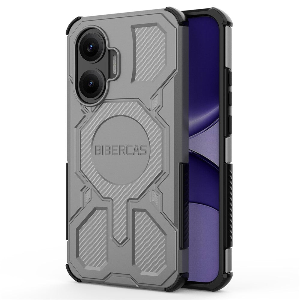 BIBERCAS J-16-serien magnetcover til Xiaomi Redmi Turbo 4 Pro 5G / Poco F7 5G, faldsikkert TPU + PC-telefoncover
