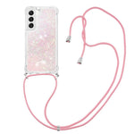 For Samsung Galaxy S23 TPU Case Quicksand Design Phone Cover with Lanyard