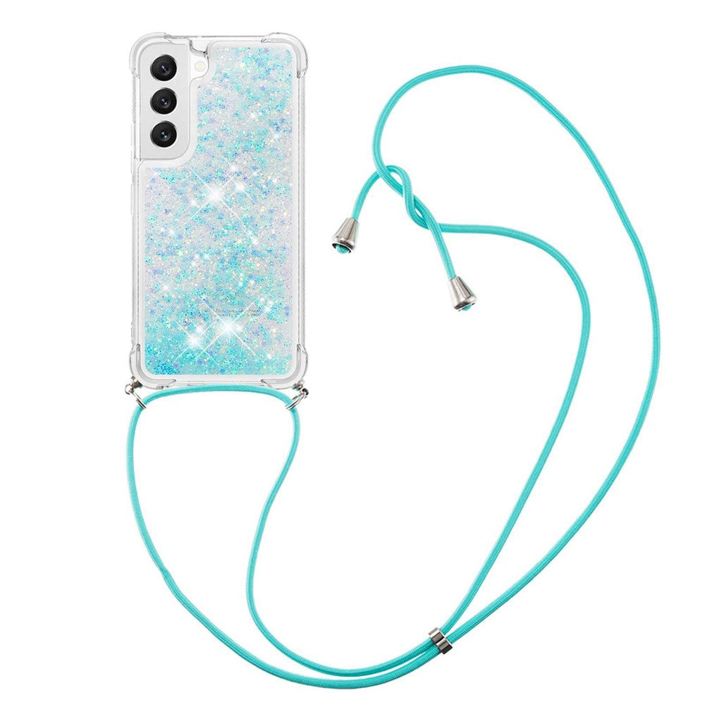 For Samsung Galaxy S23 TPU Case Quicksand Design Phone Cover with Lanyard