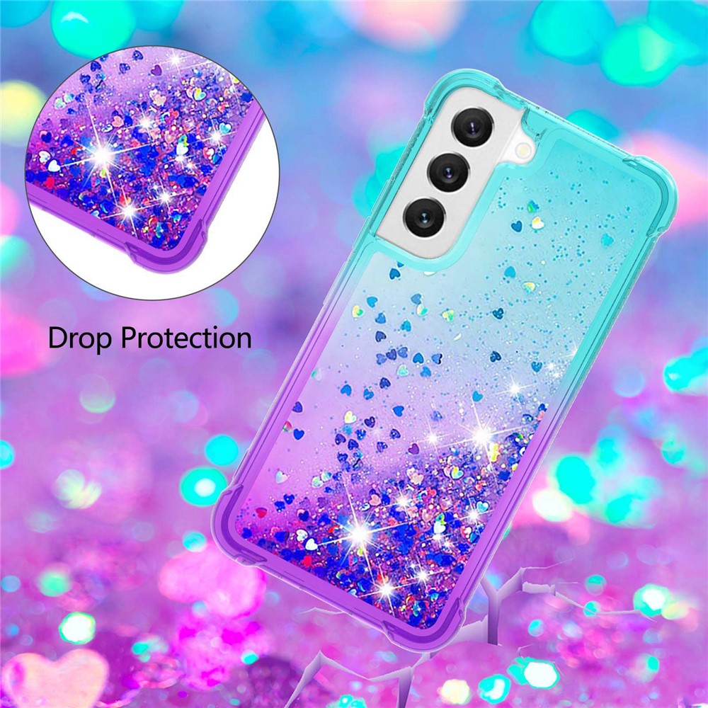 For Samsung Galaxy S23 TPU Case Gradient Quicksand Phone Back Cover