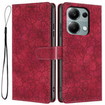 Flipfodral för Xiaomi Redmi Note 14S 4G / Note 13 Pro 4G / Poco M6 Pro 4G Lädermobilskal Körsbärsblomsmönster Plånboksfodral med handledsrem