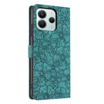 Flip Case For Xiaomi Redmi Note 14 5G  /  Poco M7 Pro 5G Leather Phone Cover Cherry Blossom Pattern Wallet Stand with Wrist Strap
