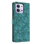 Flip Case For Xiaomi Redmi 15C 4G (Global) (171mm)  /  Poco C85 4G (171mm) Leather Phone Cover Cherry Blossom Pattern Wallet Stand with Wrist Strap