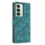 Flip Case For Xiaomi Redmi 15 4G (EU) (171mm)  /  15 5G (EU) (171mm) Leather Phone Cover Cherry Blossom Pattern Wallet Stand with Wrist Strap