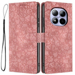 For Xiaomi Redmi Note 15 Pro 5G (Global) Flip Case Cherry Blossom Pattern Leather Wallet Stand Phone Cover with Wrist Strap