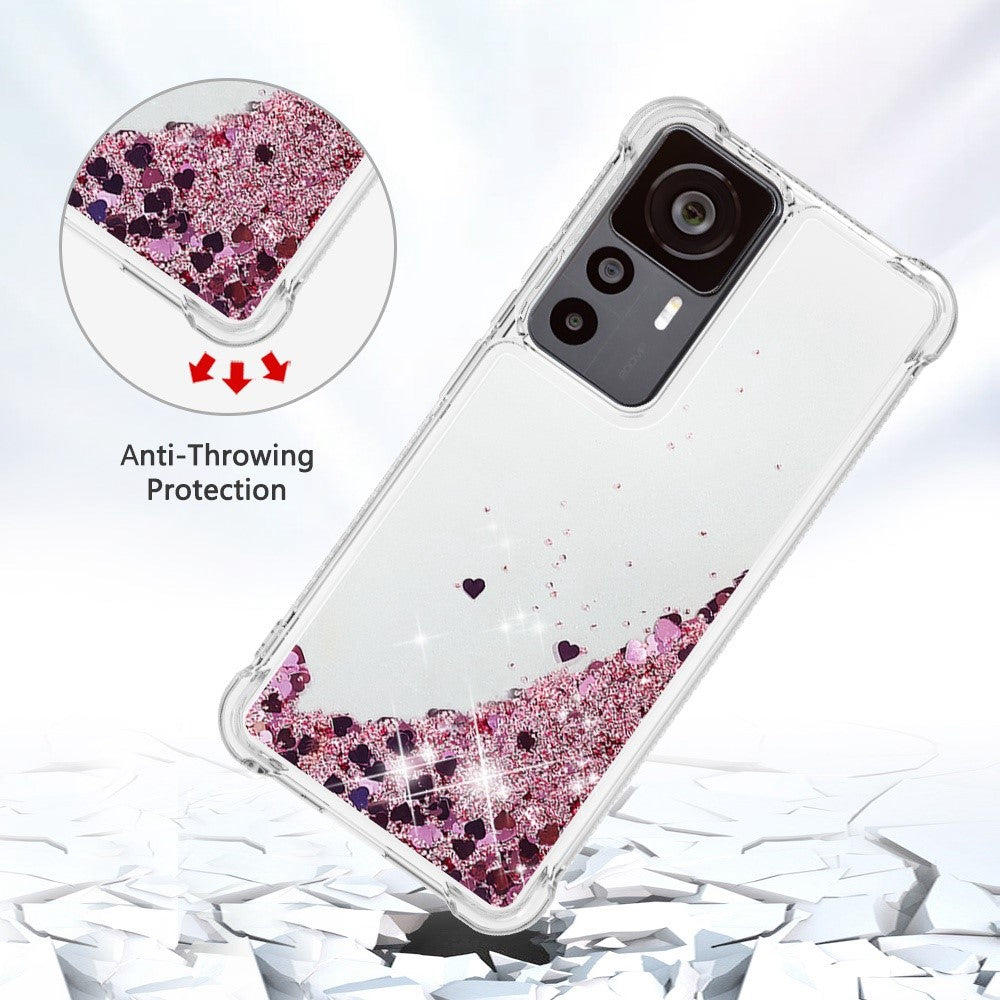 For Xiaomi 12T 5G / 12T Pro 5G / Redmi K50 Ultra 5G TPU Case Glitter Quicksand Shockproof Phone Back Cover
