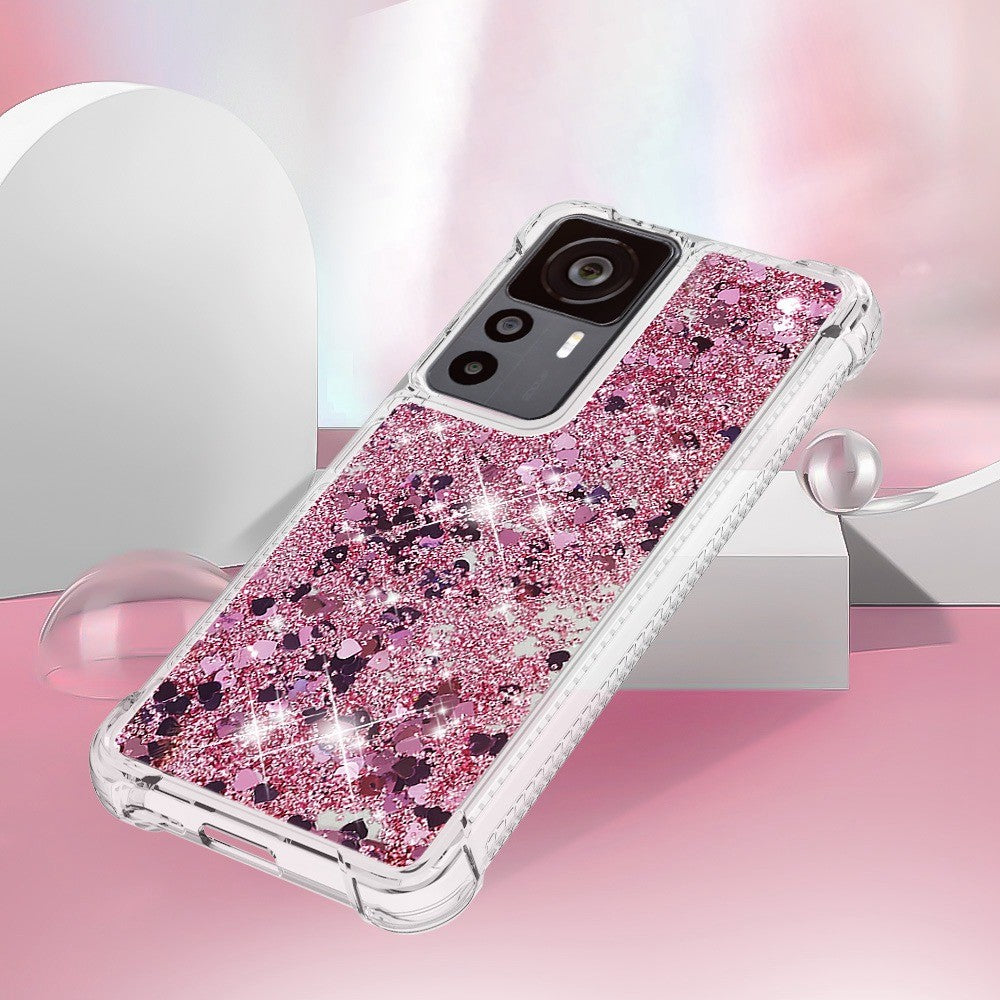 For Xiaomi 12T 5G / 12T Pro 5G / Redmi K50 Ultra 5G TPU Case Glitter Quicksand Shockproof Phone Back Cover