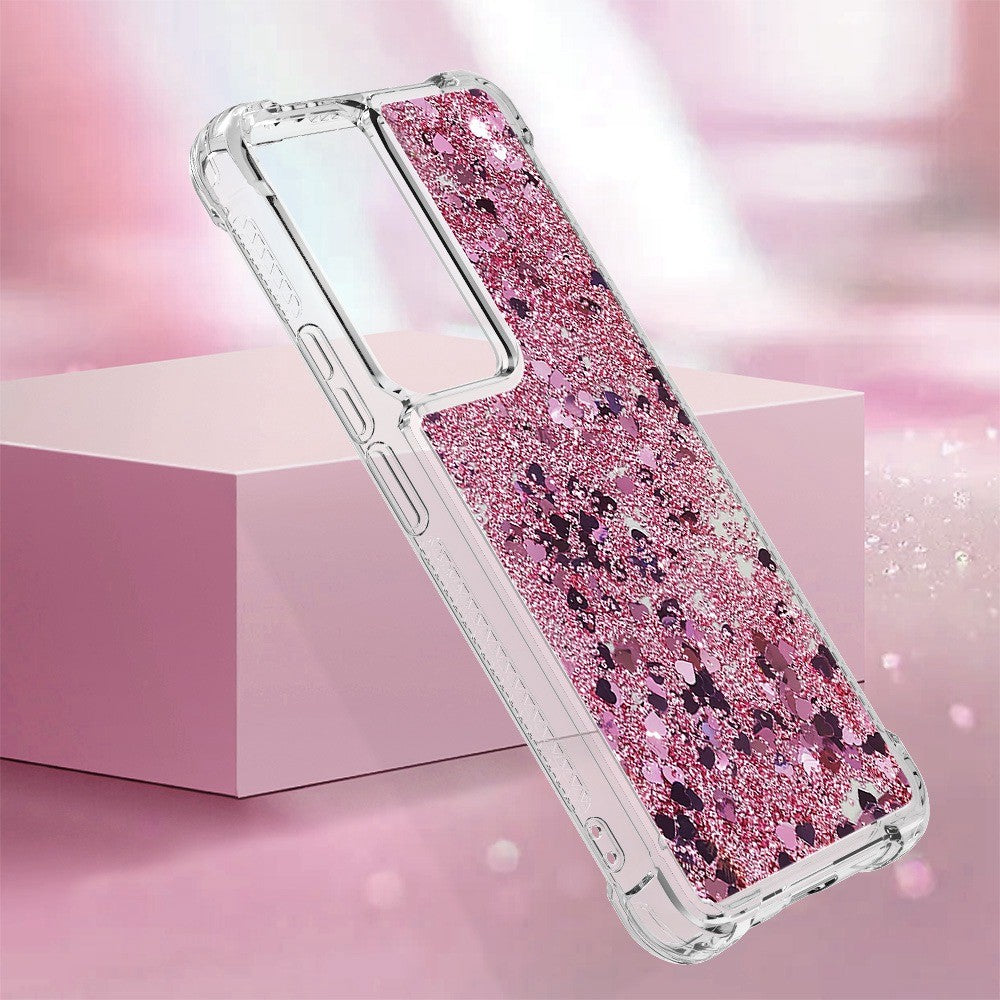 For Xiaomi 12T 5G / 12T Pro 5G / Redmi K50 Ultra 5G TPU Case Glitter Quicksand Shockproof Phone Back Cover