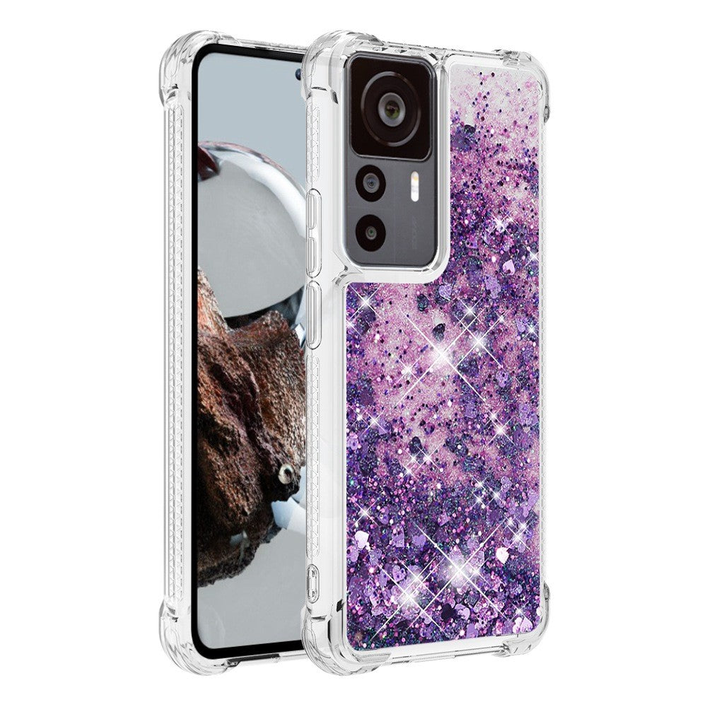 Xiaomi 12T 5G / 12T Pro 5G / Redmi K50 Ultra 5G TPU-skal Glitter Quicksand Stötsäkert mobilbaksida