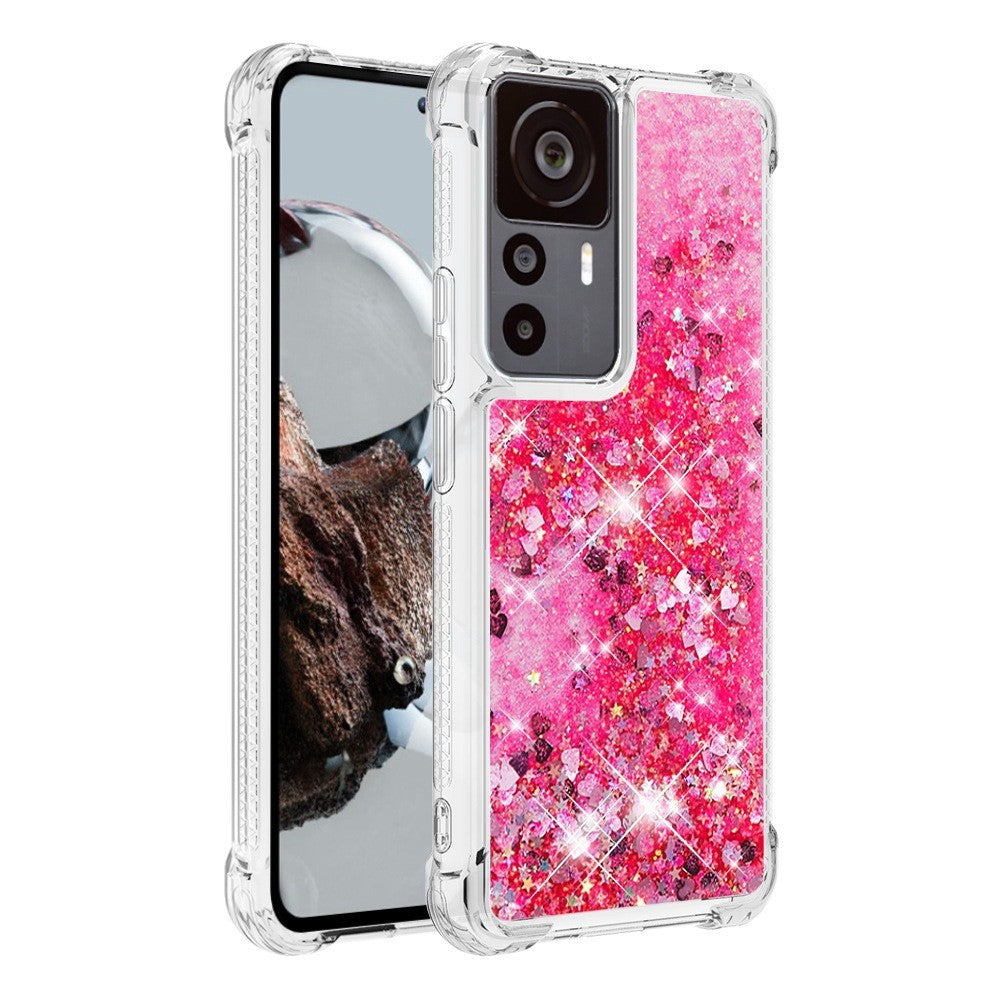 Xiaomi 12T 5G / 12T Pro 5G / Redmi K50 Ultra 5G TPU-skal Glitter Quicksand Stötsäkert mobilbaksida