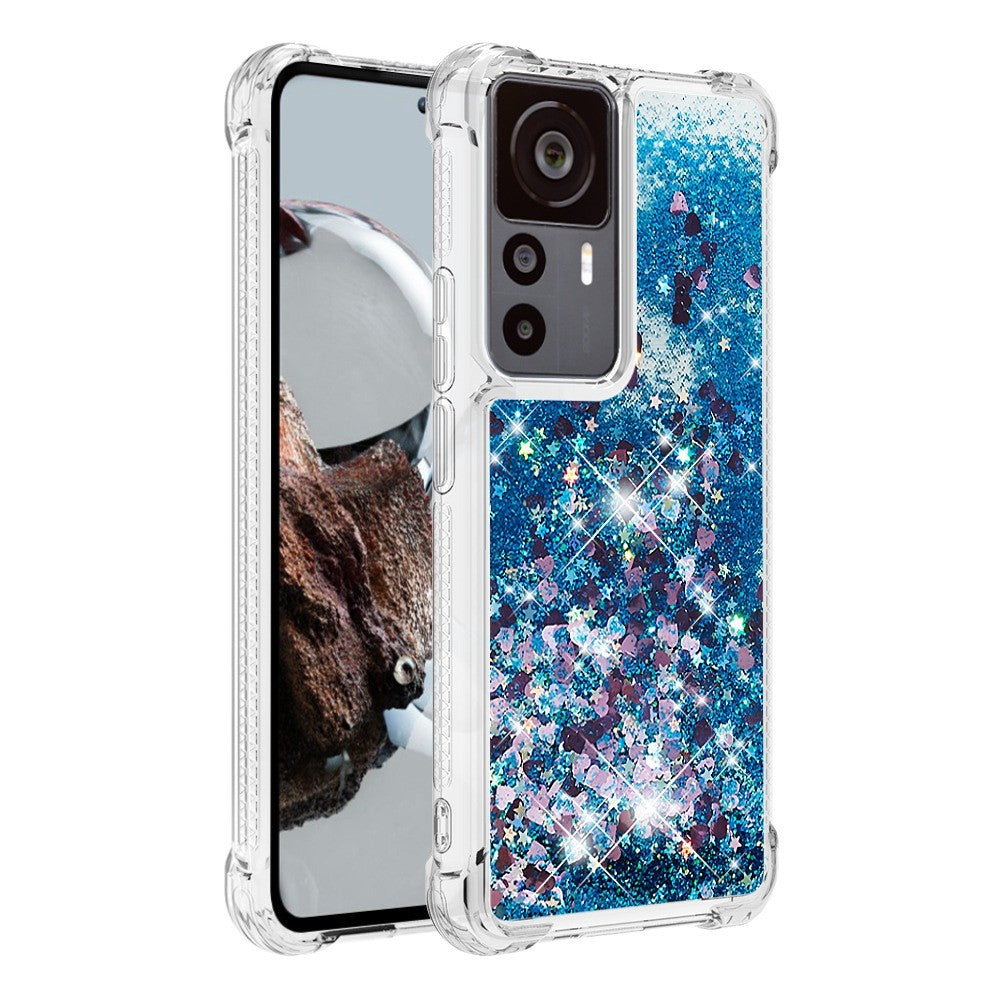 Xiaomi 12T 5G / 12T Pro 5G / Redmi K50 Ultra 5G TPU-skal Glitter Quicksand Stötsäkert mobilbaksida