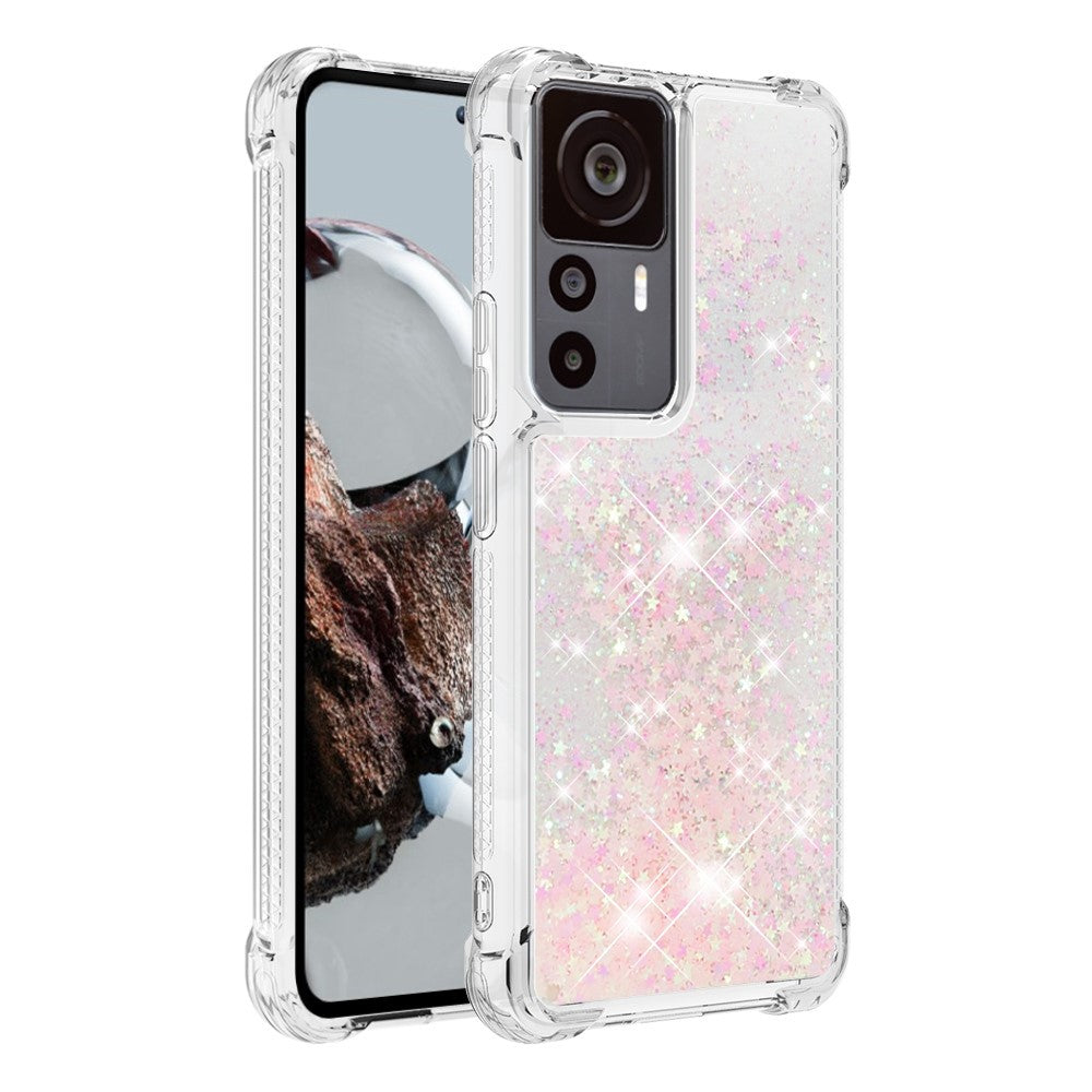 Xiaomi 12T 5G / 12T Pro 5G / Redmi K50 Ultra 5G TPU-skal Glitter Quicksand Stötsäkert mobilbaksida