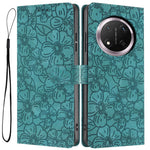 Flip Case For Honor X9c 5G  /  Magic7 Lite 5G Leather Phone Cover Cherry Blossom Pattern Wallet Stand with Wrist Strap