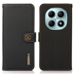 KHAZNEH for Xiaomi Poco M8 5G / Redmi Note 15 5G (Global) Case Genuine Cow Leather RFID Blocking Wallet Phone Cover