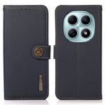 KHAZNEH for Xiaomi Poco M8 5G / Redmi Note 15 5G (Global) Case Genuine Cow Leather RFID Blocking Wallet Phone Cover