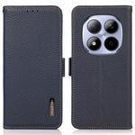 KHAZNEH for Xiaomi Redmi Note 15 Pro 5G (Global) Phone Case Genuine Cow Leather Cover RFID Blocking