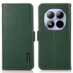 KHAZNEH for Xiaomi Redmi Note 15 Pro 5G (Global) Phone Case Genuine Cow Leather Cover RFID Blocking