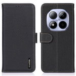 KHAZNEH cover i ægte koskind til Xiaomi Poco M8 Pro 5G / Redmi Note 15 Pro+ 5G (Global), flip-mobilcover