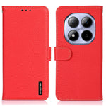KHAZNEH For Xiaomi Poco M8 Pro 5G / Redmi Note 15 Pro+ 5G (Global) Case Genuine Cow Leather Flip Phone Cover