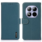 KHAZNEH For Xiaomi Poco M8 Pro 5G / Redmi Note 15 Pro+ 5G (Global) Case Genuine Cow Leather Flip Phone Cover