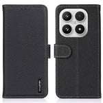 KHAZNEH For Xiaomi 17 Case Genuine Cow Leather Flip Phone Cover