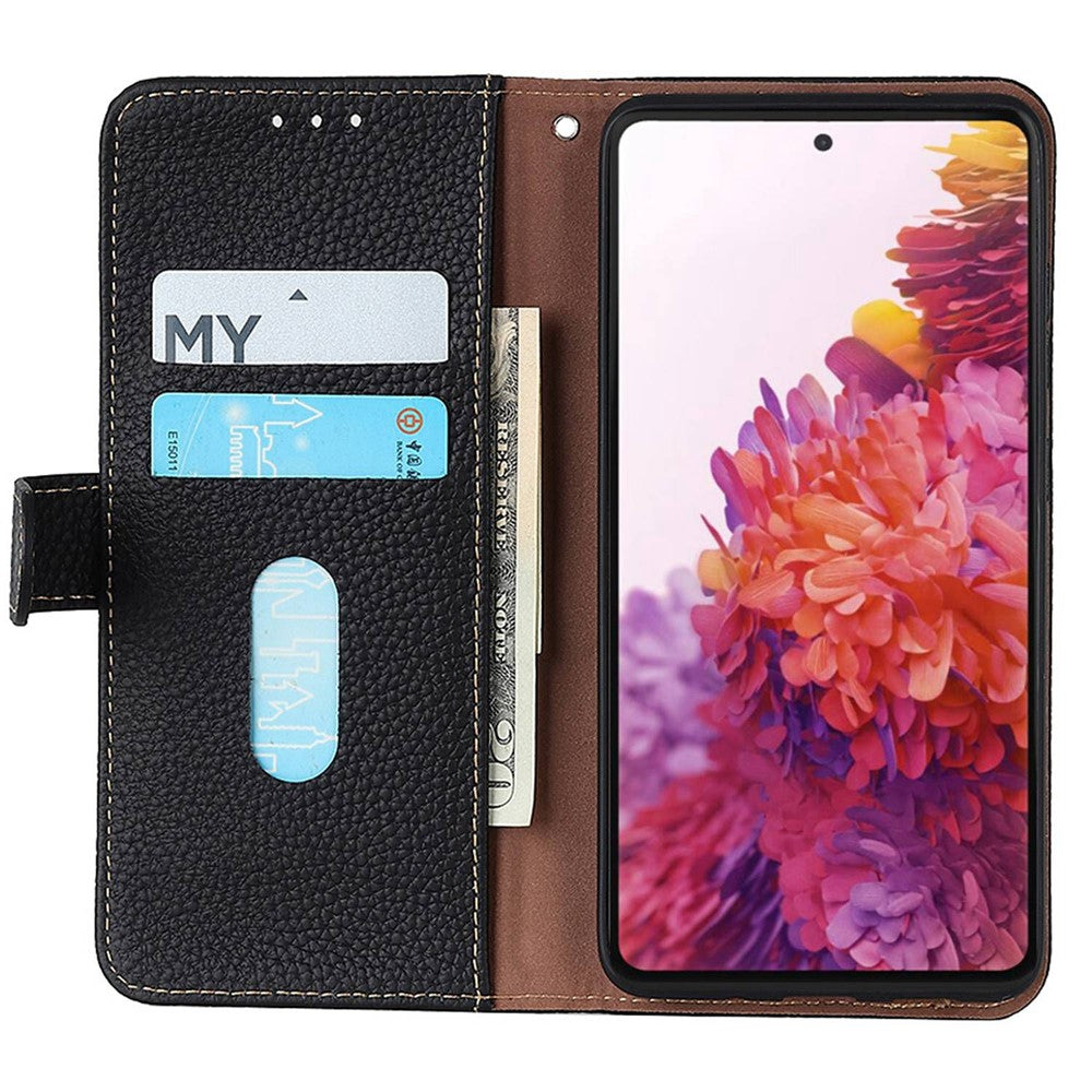 KHAZNEH For Xiaomi 17 Case Genuine Cow Leather Flip Phone Cover