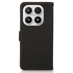 KHAZNEH for Xiaomi 17 Case Genuine Cow Leather RFID Blocking Wallet Phone Cover