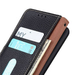 KHAZNEH For Xiaomi 17 Pro Case Genuine Cow Leather Flip Phone Cover